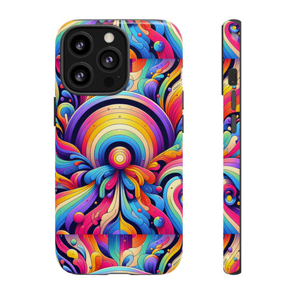 Pattern Image 10 Retro Anime Comic Phone Case for Men Women with Vibrant Abstract Design Compatible with iPhone 13, 14, 15 & 16 – all models including Pro, Pro Max & Plus