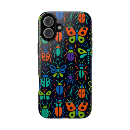 Vibrant 3D Insect Phone Case Colourful Stylish Protective Cover Unique Design for Men and Women Compatible with iPhone 13, 14, 15 & 16 – all models including Pro, Pro Max & Plus