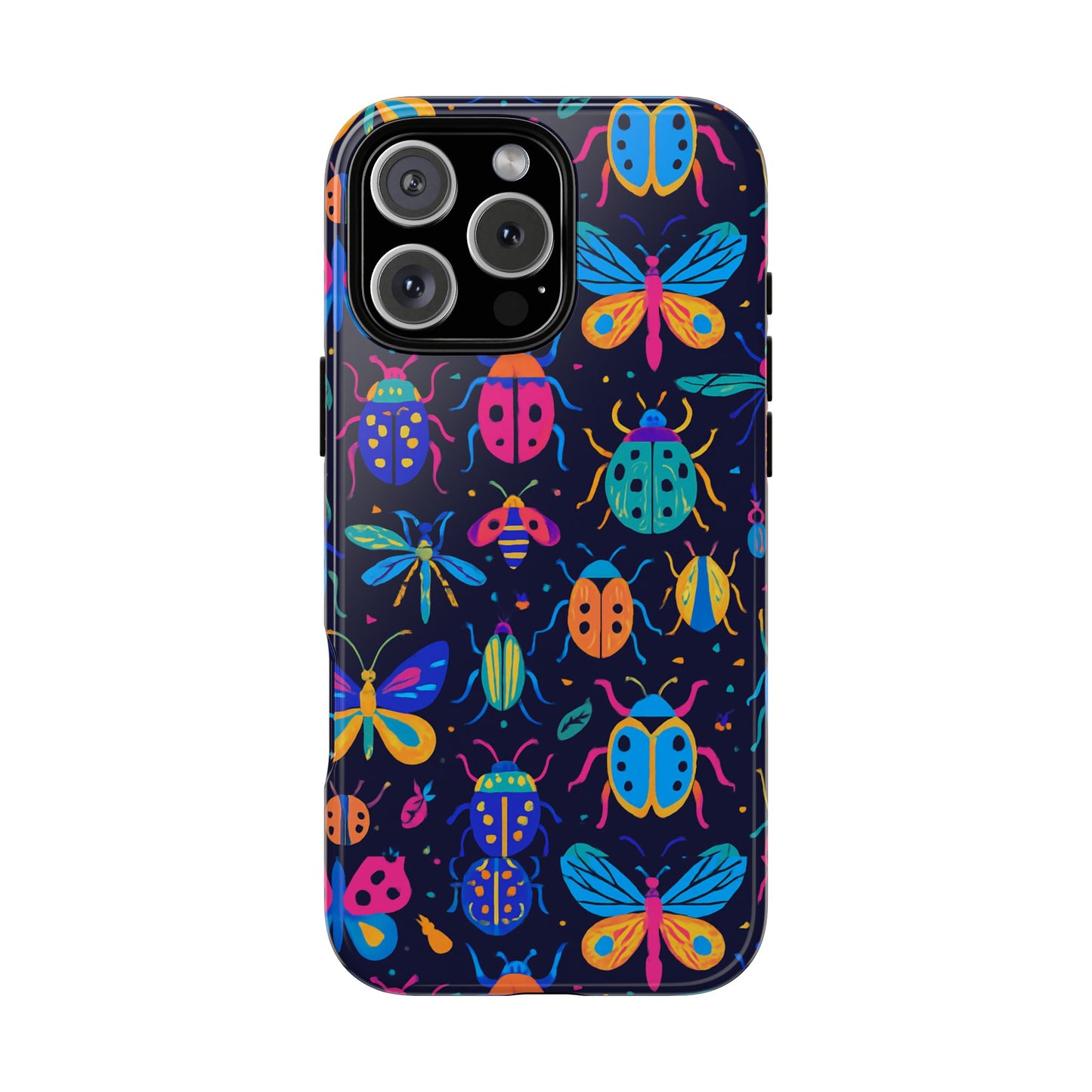 vibrant 3d insect design phone case for stylish protection and unique aesthetic compatible with iphone 13, 14, 15 & 16 – all models including pro, pro max & plus