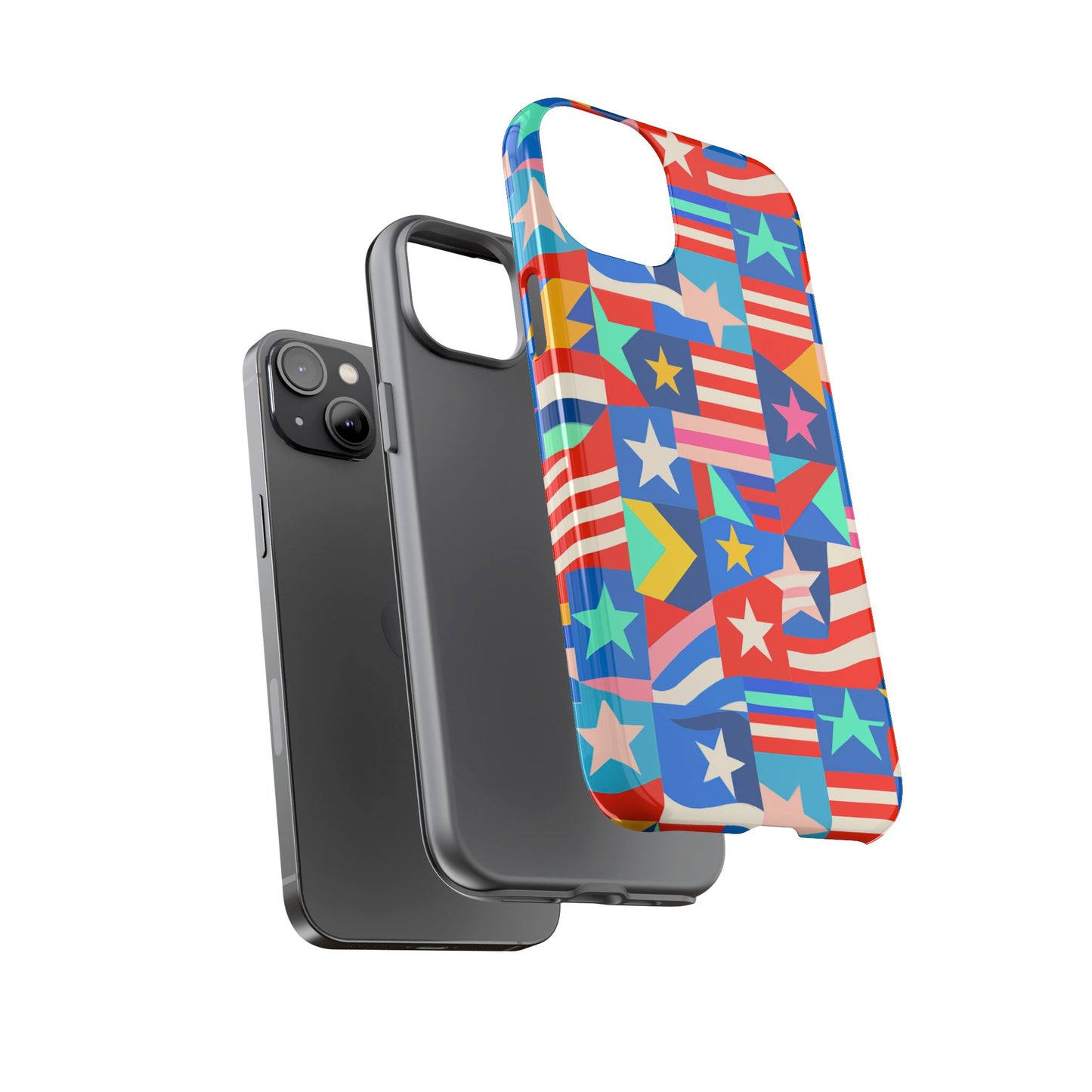 vibrant multicolour 3d wrap protective phone case – stylish accessory for unique expression compatible with iphone 13, 14, 15 & 16 – all models including pro, pro max & plus
