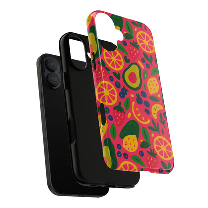 Vibrant 3D Fruit Pattern Protective Phone Case - Playful Accessory for Individuality and Stylish Protection Compatible with iPhone 13, 14, 15 & 16 – all models including Pro, Pro Max & Plus