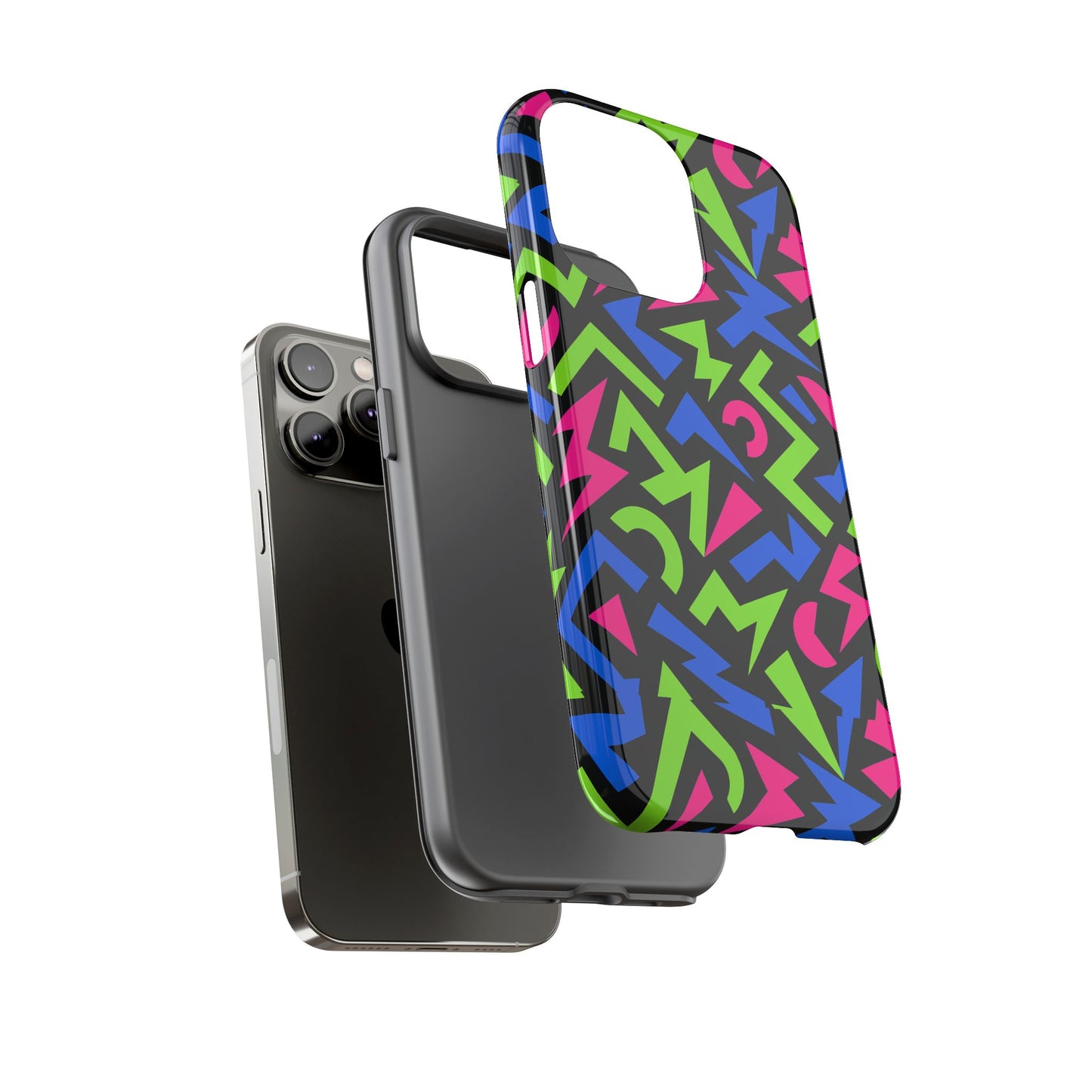 y2k multicolour 4 protective phone case with 3d design – stylish protection for unisex smartphones compatible with iphone 13, 14, 15 & 16 – all models including pro, pro max & plus