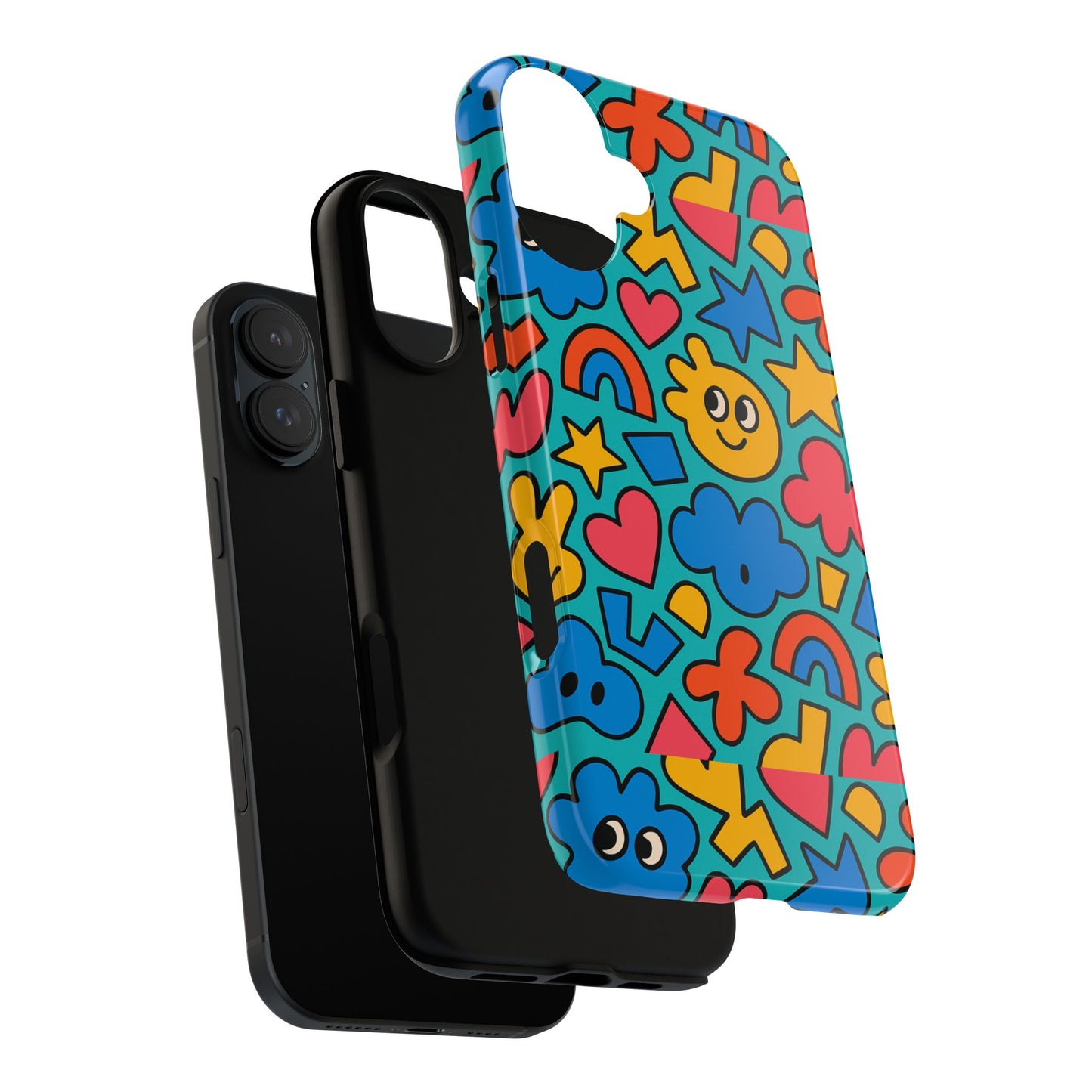 vibrant cartoon 3d wrap protective phone case with fun playful design for smartphone lovers compatible with iphone 13, 14, 15 & 16 – all models including pro, pro max & plus