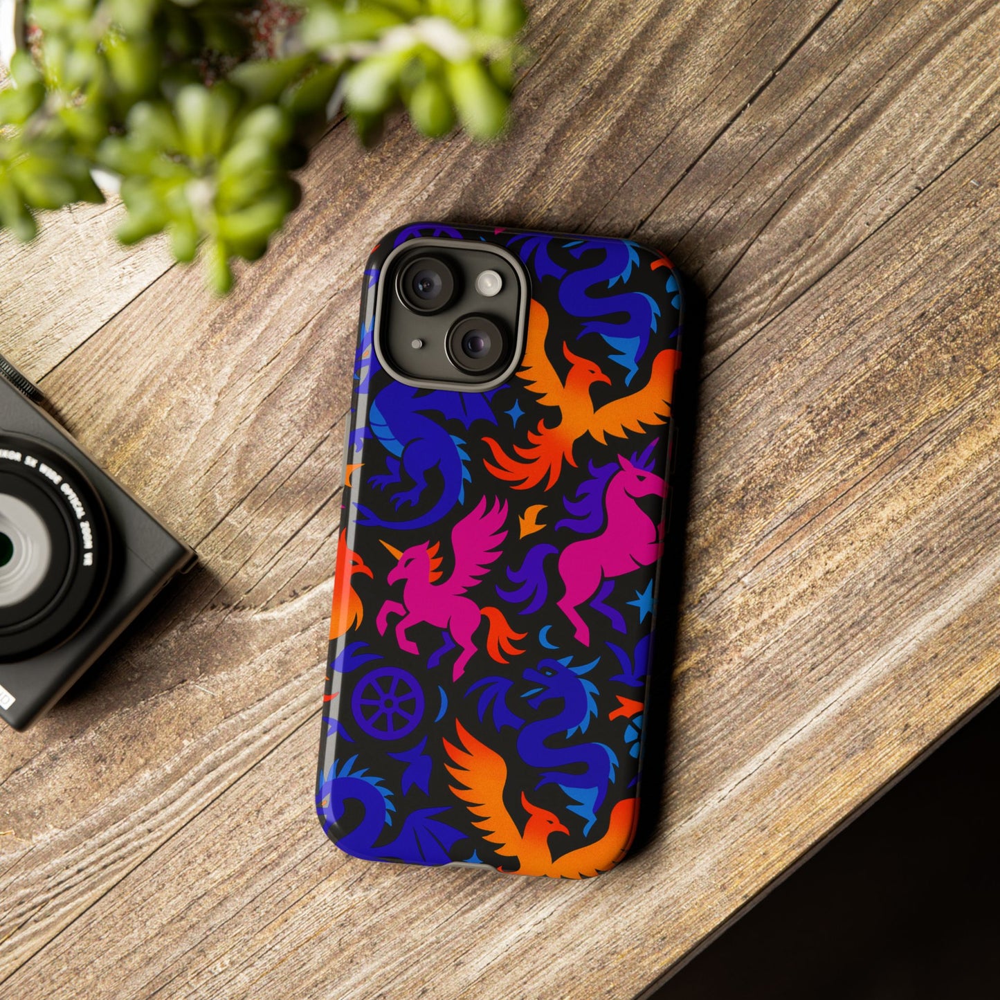vibrant 3d fantasy design protective phone case for stylish protection compatible with iphone 13, 14, 15 & 16 – all models including pro, pro max & plus