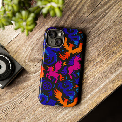 Vibrant 3D Fantasy Design Protective Phone Case for Stylish Protection Compatible with iPhone 13, 14, 15 & 16 – All Models Including Pro, Pro Max & Plus