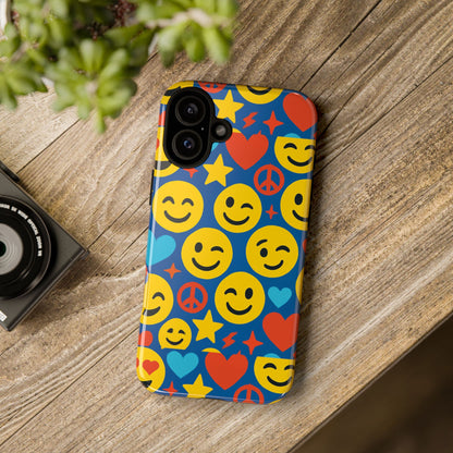 Vibrant 3D Emoji Protective Phone Case for Kids and Adults – Fun Multicolour Design for Stylish Protection Compatible with iPhone 13, 14, 15 & 16 – all models including Pro, Pro Max & Plus