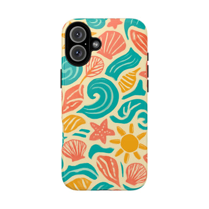 Vibrant Beach Style Protective Phone Case with 3D Wrap Design for Stylish Protection – Compatible with iPhone 13, 14, 15 & 16 – All Models Including Pro, Pro Max & Plus