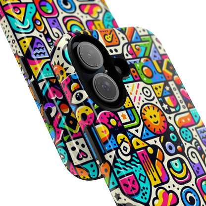 Pattern Image 9 Vibrant Shockproof Phone Case for Anime and Comic Fans with Bold Geometric Design, Durable Finish, and Impact Protection Compatibility with iPhone 13, 14, 15 & 16 – all models including Pro, Pro Max & Plus