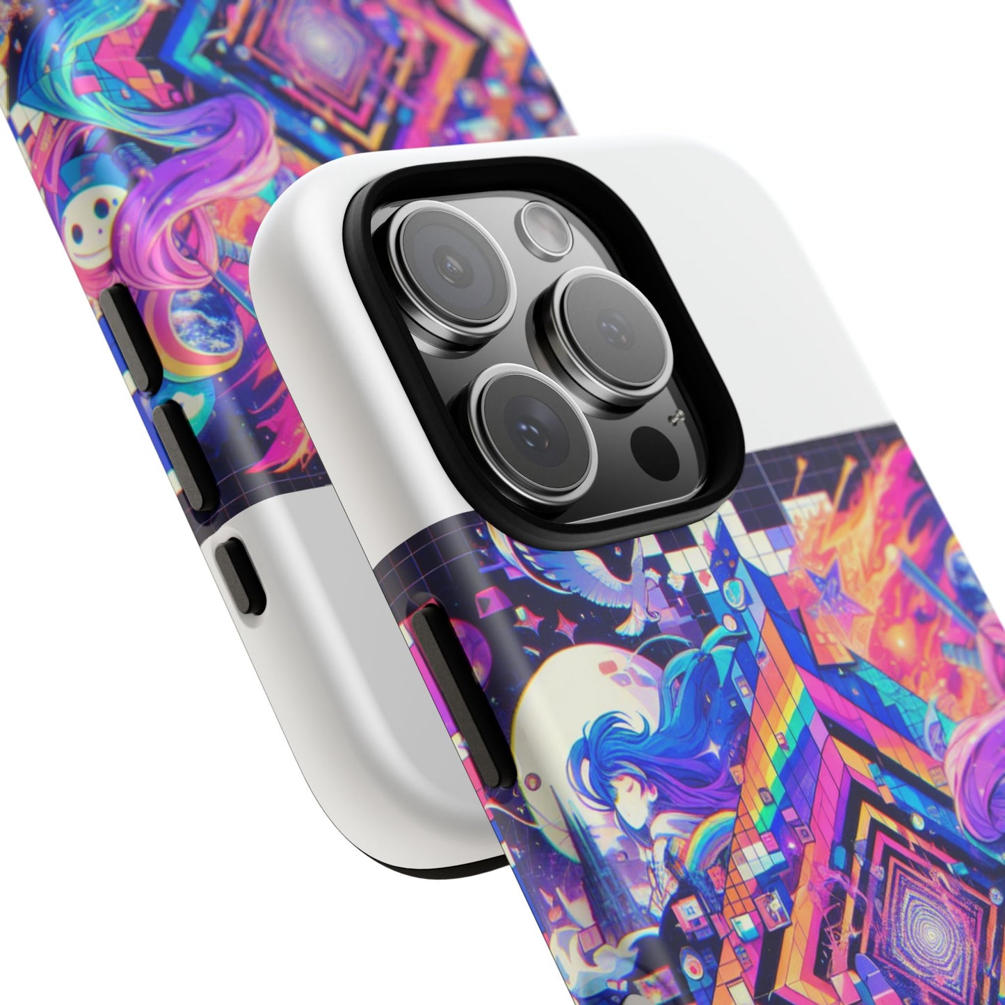 no cap just facts 3d wrap protective phone case for anime lovers, durable shock absorption, uv protected, stylish accessory for men and women