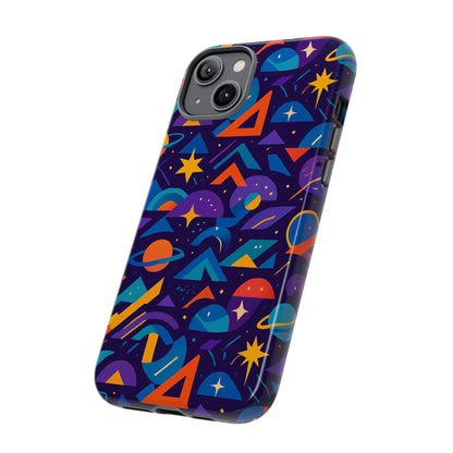 Vibrant Geometric 3D Wrap Protective Phone Case for Unique Accessories Lovers Compatible with iPhone 13, 14, 15 & 16 – all models including Pro, Pro Max & Plus