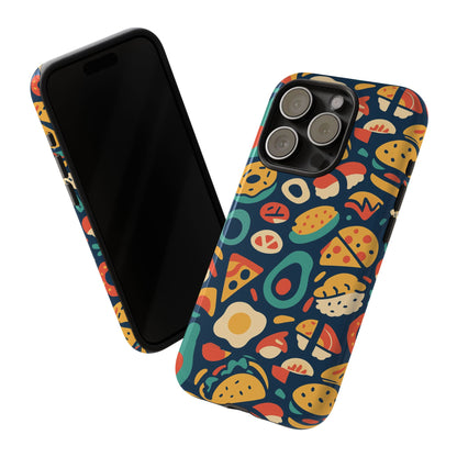 Vibrant Food-Themed Protective Phone Case with 3D Design for Stylish Protection Compatible with iPhone 13, 14, 15 & 16 – all models including Pro, Pro Max & Plus