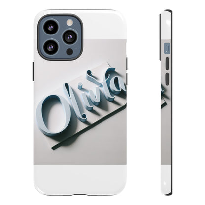 Vibrant 3D Blue Name Phone Case for Stylish Protection – Unique Accessory for Self-Expression Compatible with iPhone 13, 14, 15 & 16 – all models including Pro, Pro Max & Plus