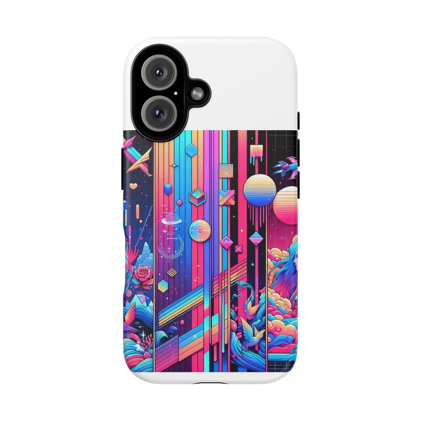 sigma d and scripted protective phone case for smartphones - vibrant 3d wrap design, durable shock absorption, uv protected, ideal gift for anime and comic fans