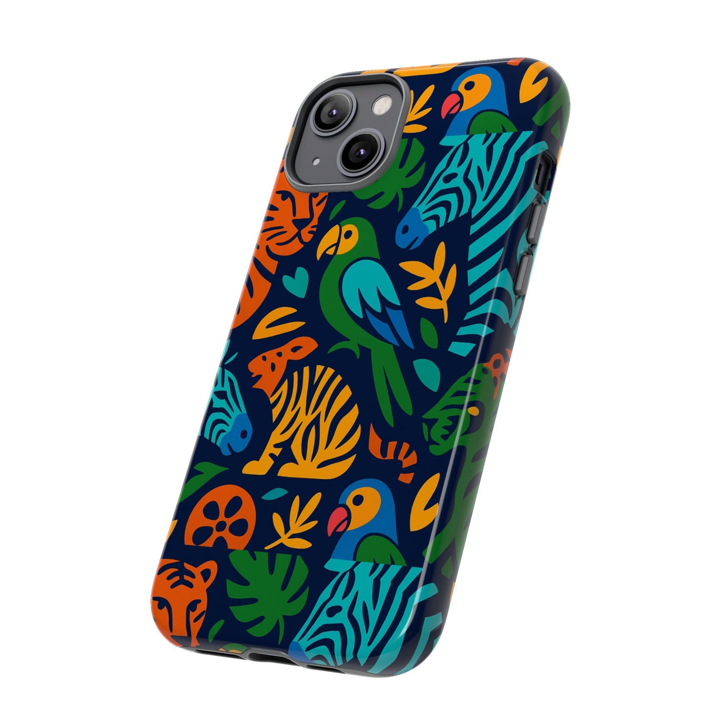 vibrant 3d animal print phone case for stylish protection – unique accessory for men and women compatible with iphone 13, 14, 15 & 16 – all models including pro, pro max & plus