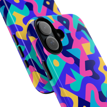 Vibrant Abstract Pattern Protective Phone Case Stylish Accessory for Unique Expression Compatible with iPhone 13, 14, 15 & 16 – All Models Including Pro, Pro Max & Plus
