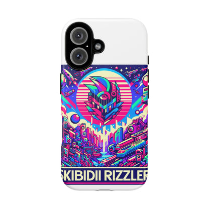 Skibidi Rizzler Protective Phone Case with 3D Wrap Design, Shock Absorbing TPU Silicone, UV Protected, Ideal Gift for Anime and Comic Culture Fans