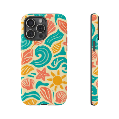 Vibrant Beach Style Protective Phone Case with 3D Wrap Design for Stylish Protection – Compatible with iPhone 13, 14, 15 & 16 – All Models Including Pro, Pro Max & Plus