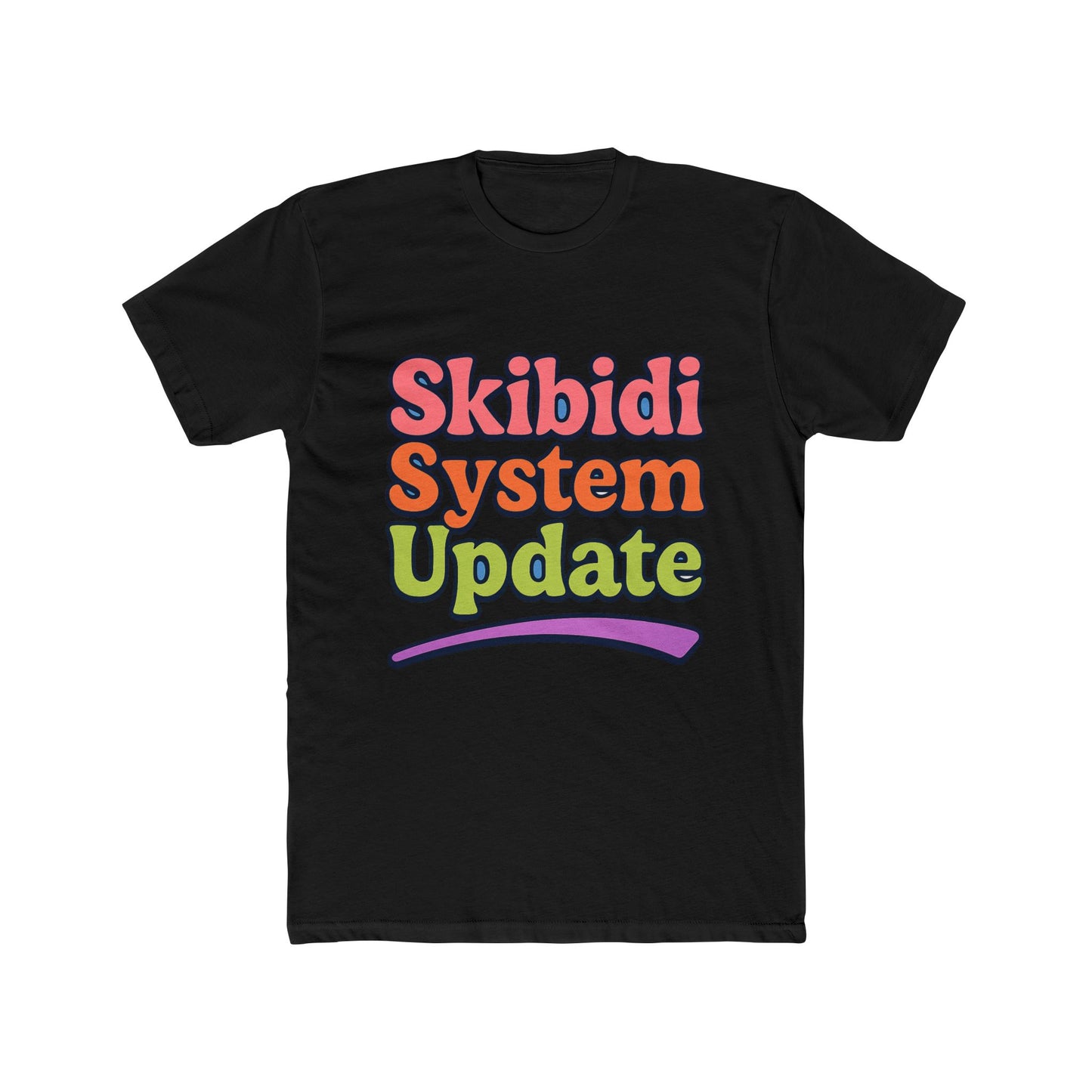 skibidi system update meme multicolor unisex t-shirt - funny graphic tee for all ages