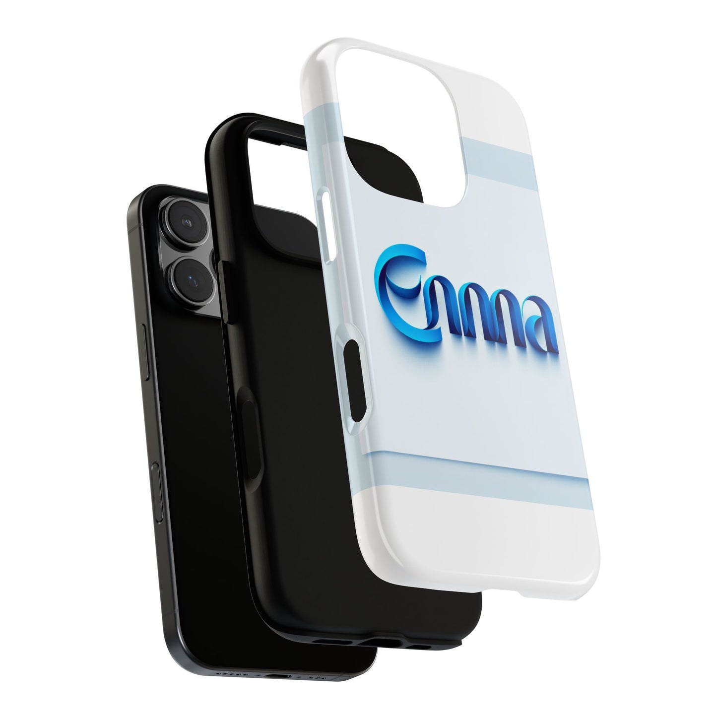 sleek 3d wrap protective phone case in blue glossy design for stylish protection compatible with iphone 13, 14, 15 & 16 – all models including pro, pro max & plus