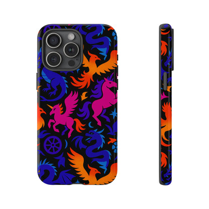 Vibrant 3D Fantasy Design Protective Phone Case for Stylish Protection Compatible with iPhone 13, 14, 15 & 16 – All Models Including Pro, Pro Max & Plus