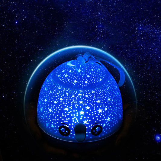 Custom Lucky Fish LED Rotating Star Projection Night Light for Kids, 3-in-1 Table Lamp, Night Lamp, and Projector with 6 Patterns and Remote Control