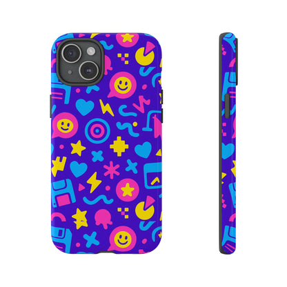 Multicolor Y2K Protective Phone Case with 3D Wrap Design – Fun and Playful Accessory Compatible with iPhone 13, 14, 15 & 16 – All Models Including Pro, Pro Max & Plus