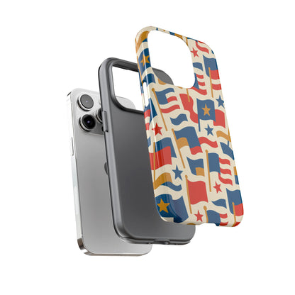 Multicolour Flag Print Protective Phone Case – Stylish Durable Design for Unique Self-Expression Compatible with iPhone 13, 14, 15 & 16 – all models including Pro, Pro Max & Plus
