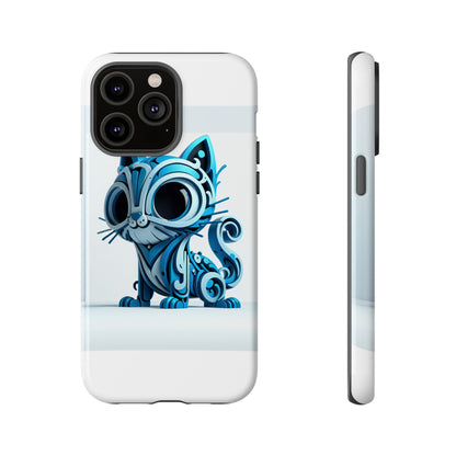 Vibrant 3D Cat Design Phone Case – Playful Protection Accessory for Self-Expression – Compatible with iPhone 13, 14, 15 & 16 – all models including Pro, Pro Max & Plus