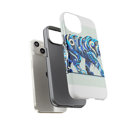 Vibrant 3D Wrap Protective Phone Case with Colourful Tiger Design Stylish Accessory for Men and Women Compatible with iPhone 13, 14, 15 & 16 – all models including Pro, Pro Max & Plus