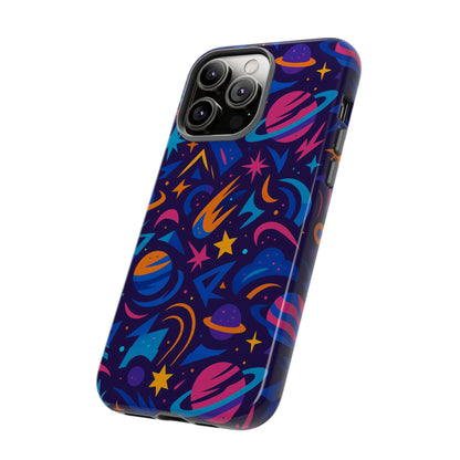 Multicolour 3D Wrap Protective Phone Case with Space Theme for Men and Women – Stylish Protection Accessory Compatible with iPhone 13, 14, 15 & 16 – All Models Including Pro, Pro Max & Plus