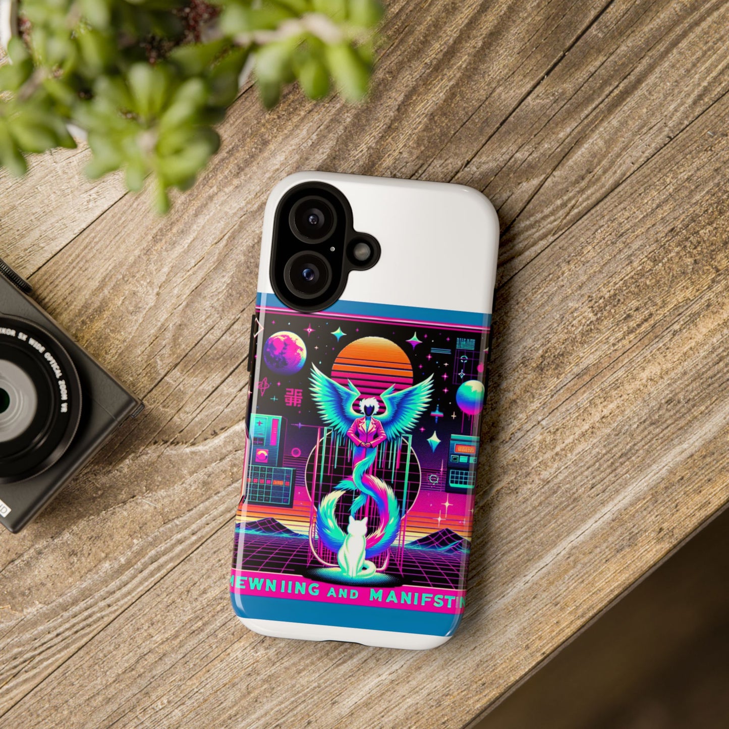 mewing and manifesting vibrant 3d protective phone case