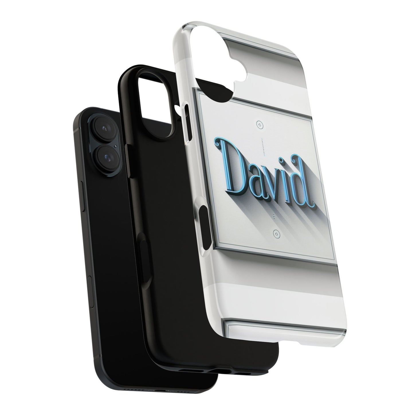 david blue anime comic style shockproof phone case for men women durable protective cover with 3d wrap design