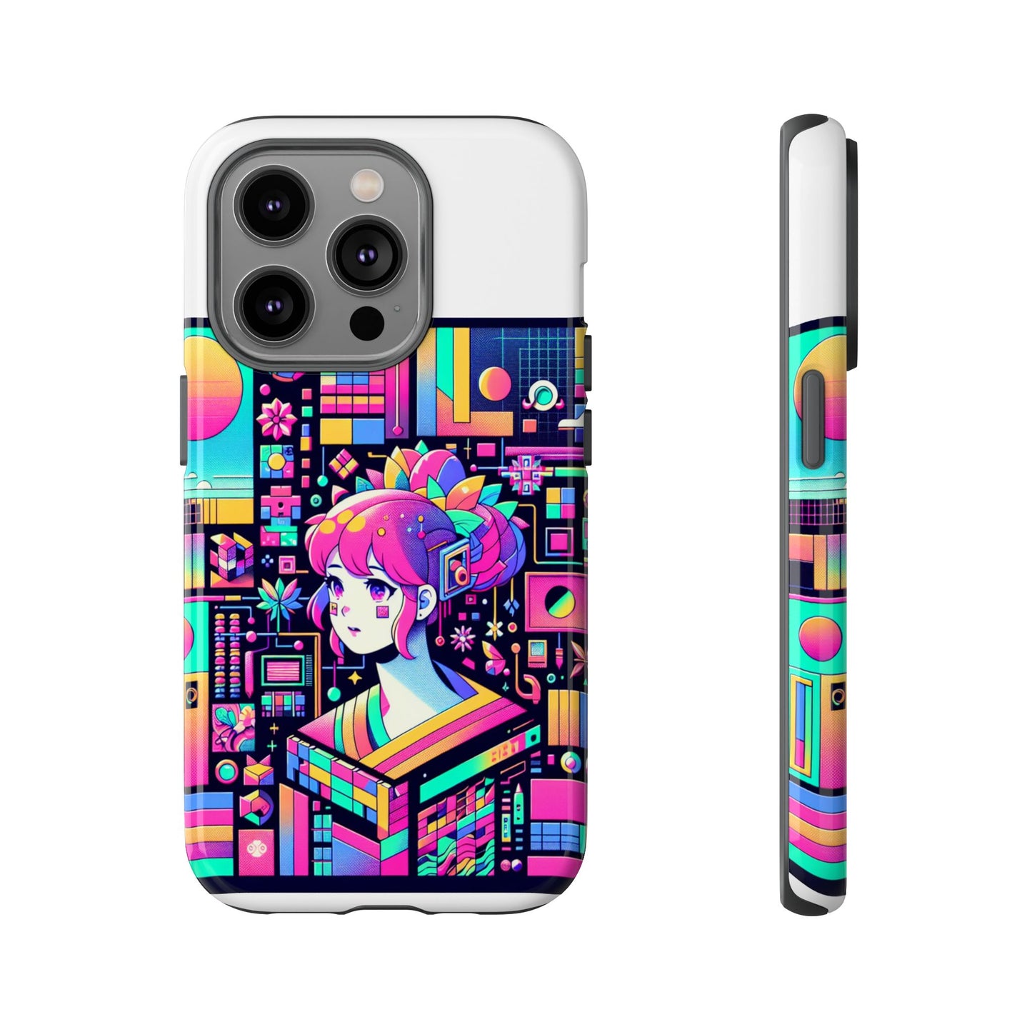 ratio d irl protective phone case with 3d wrap design, uv protected, durable tpu silicone, shock absorbent, ideal for anime and comic culture fans