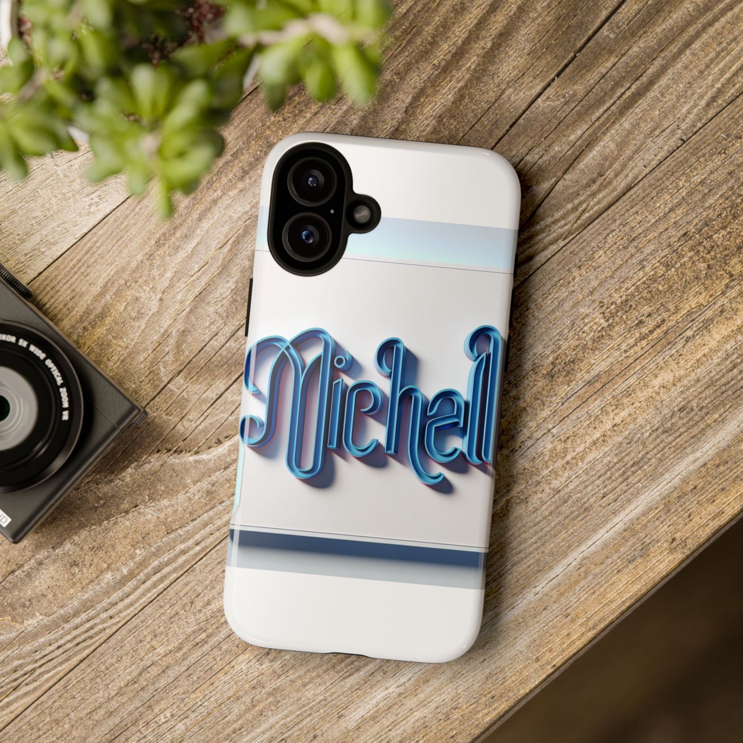 vibrant 3d glossy phone case in retro blue design stylish protection accessory compatible with iphone 13, 14, 15 & 16 – all models including pro, pro max & plus