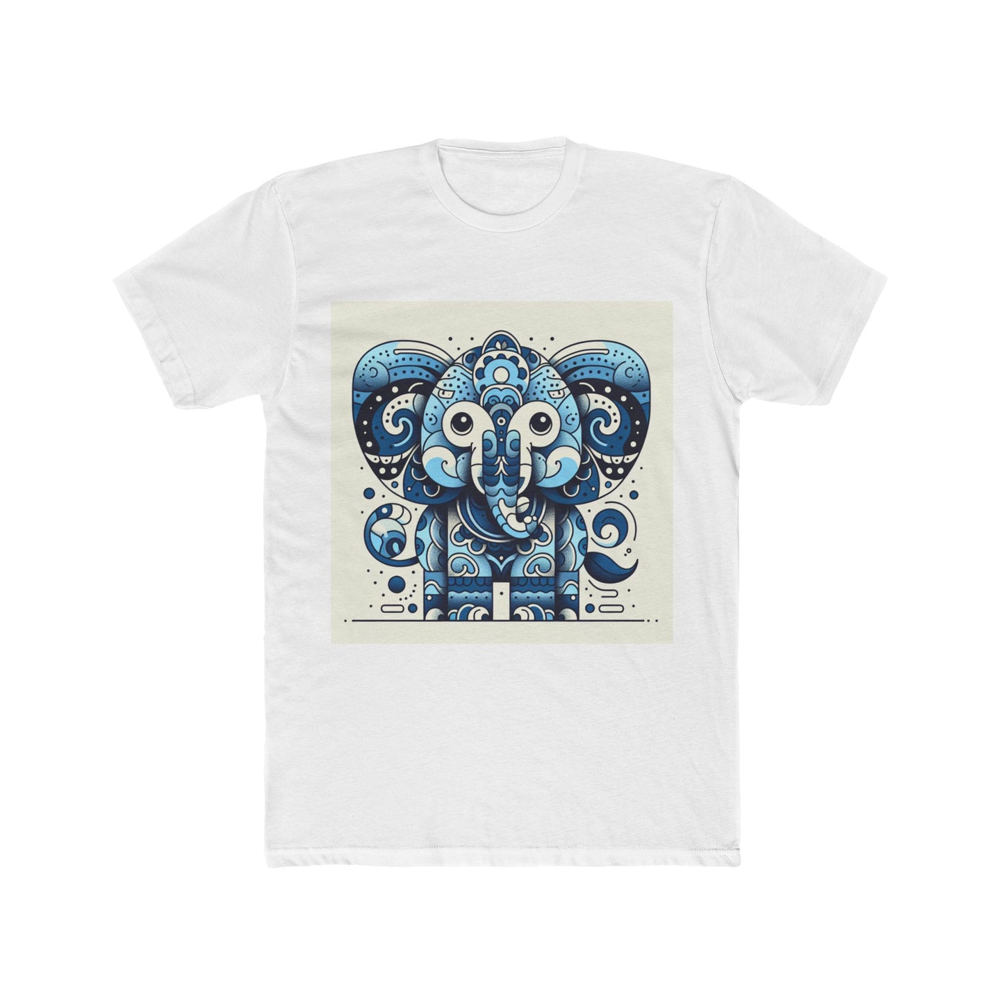 animal artwork unisex t-shirt – blue graphic tee for casual comfort and everyday fashion statement