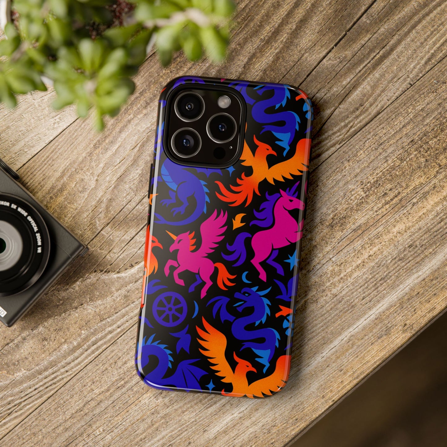 vibrant 3d fantasy design protective phone case for stylish protection compatible with iphone 13, 14, 15 & 16 – all models including pro, pro max & plus