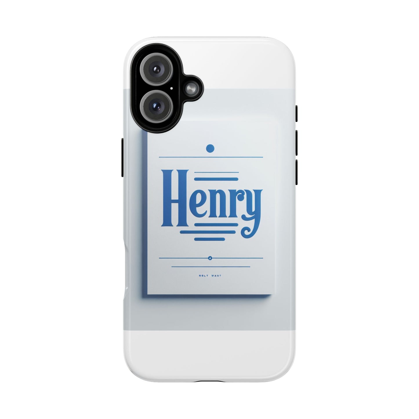 stylish blue typographic phone case for men and women, durable protection, unique design, compatible with iphone 13, 14, 15 & 16 – all models including pro, pro max & plus