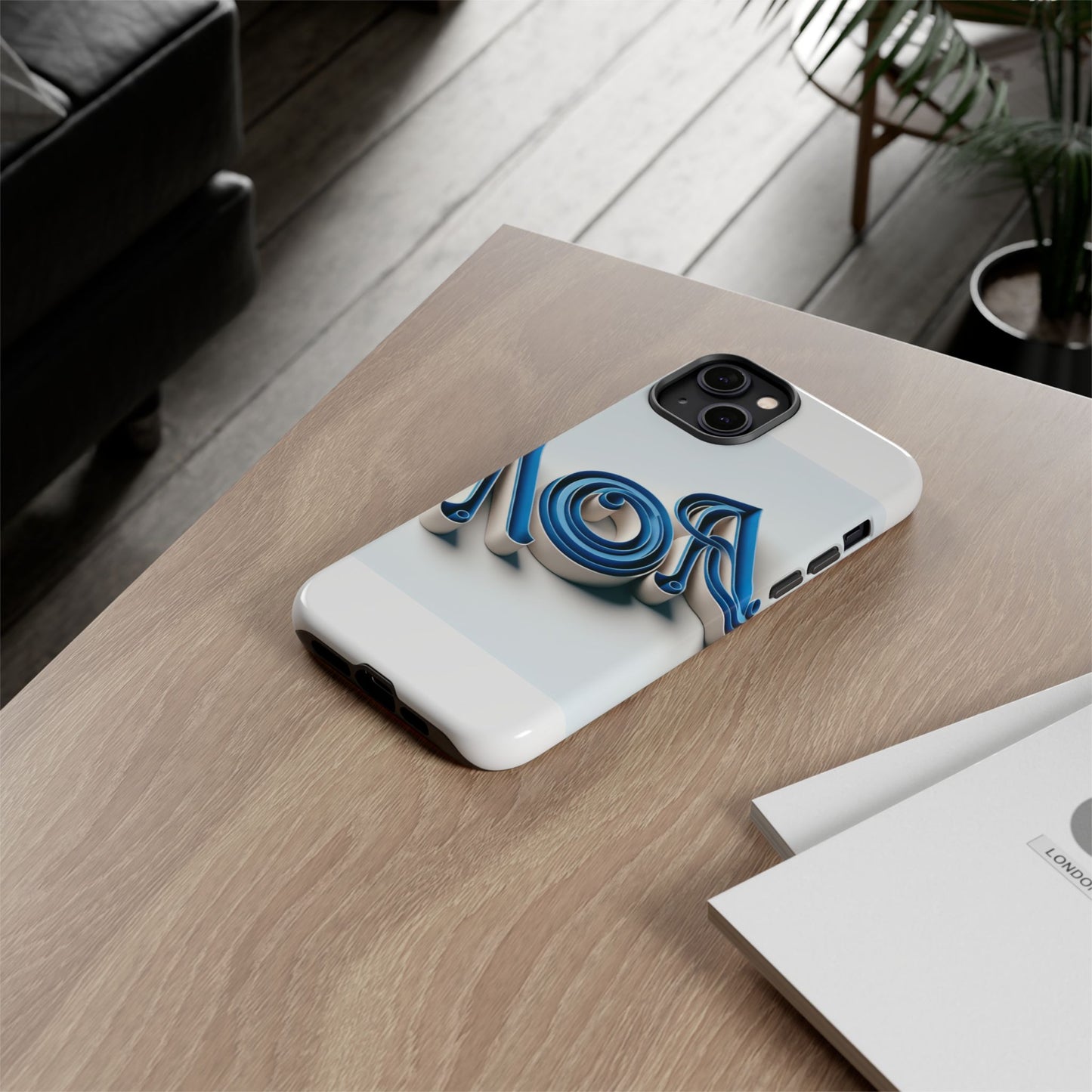 vibrant 3d wrap phone case in blue for stylish protection and self-expression compatible with iphone 13, 14, 15 & 16 – all models including pro, pro max & plus