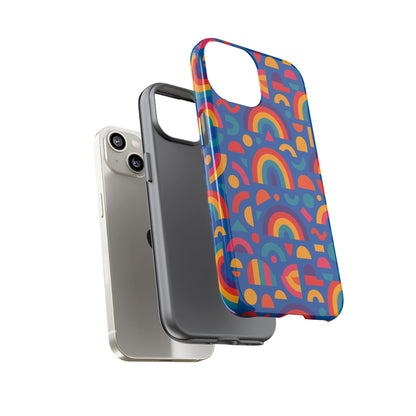 Rainbow 3D Wrap Protective Phone Case Stylish Accessory for Adults and Teens Compatible with iPhone 13, 14, 15 & 16 – All Models Including Pro, Pro Max & Plus