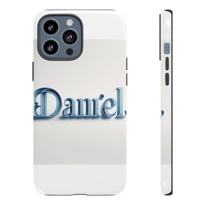 Vibrant 3D Wrap Protective Phone Case in Blue Lettering Stylish Design for Unique Accessory Lovers Compatible with iPhone 13, 14, 15 & 16 – all models including Pro, Pro Max & Plus