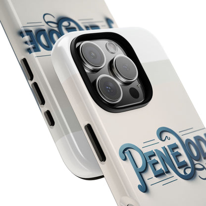 Elegant Blue Typography Phone Case Stylish Accessory for Self-Expression Compatible with iPhone 13, 14, 15 & 16 – all models including Pro, Pro Max & Plus