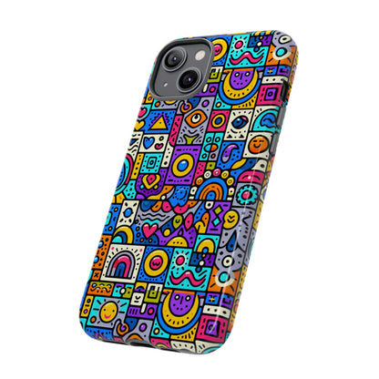 Pattern Image 8 Vibrant Anime Comic Style Phone Case for Smartphones Compatible with iPhone 13, 14, 15 & 16 – All Models Including Pro, Pro Max & Plus