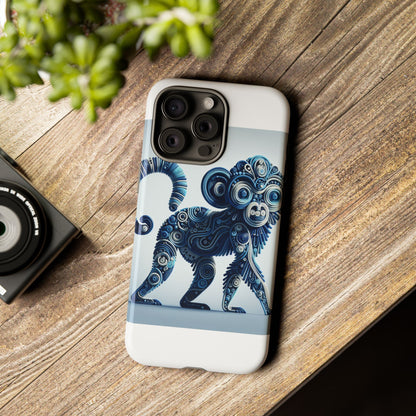 Vibrant 3D Wrap Protective Phone Case with Unique Monkey Design – Stylish Accessory for Men and Women Compatible with iPhone 13, 14, 15 & 16 – all models including Pro, Pro Max & Plus