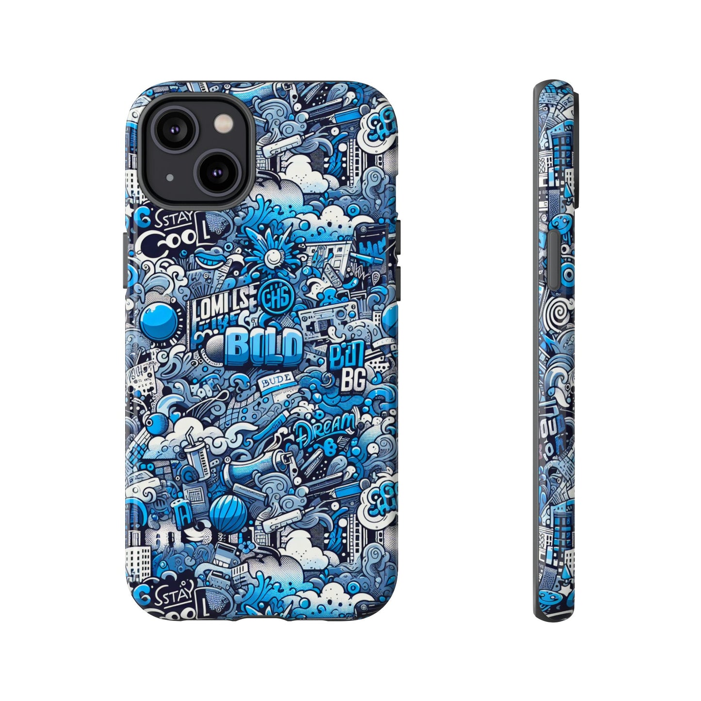 cartoon 3d wrap protective phone case in vibrant blue for stylish protection and self-expression compatible with iphone 13, 14, 15 & 16 – all models including pro, pro max & plus