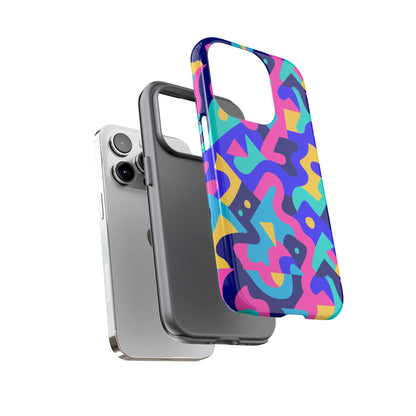 Vibrant Abstract Pattern Protective Phone Case Stylish Accessory for Unique Expression Compatible with iPhone 13, 14, 15 & 16 – All Models Including Pro, Pro Max & Plus