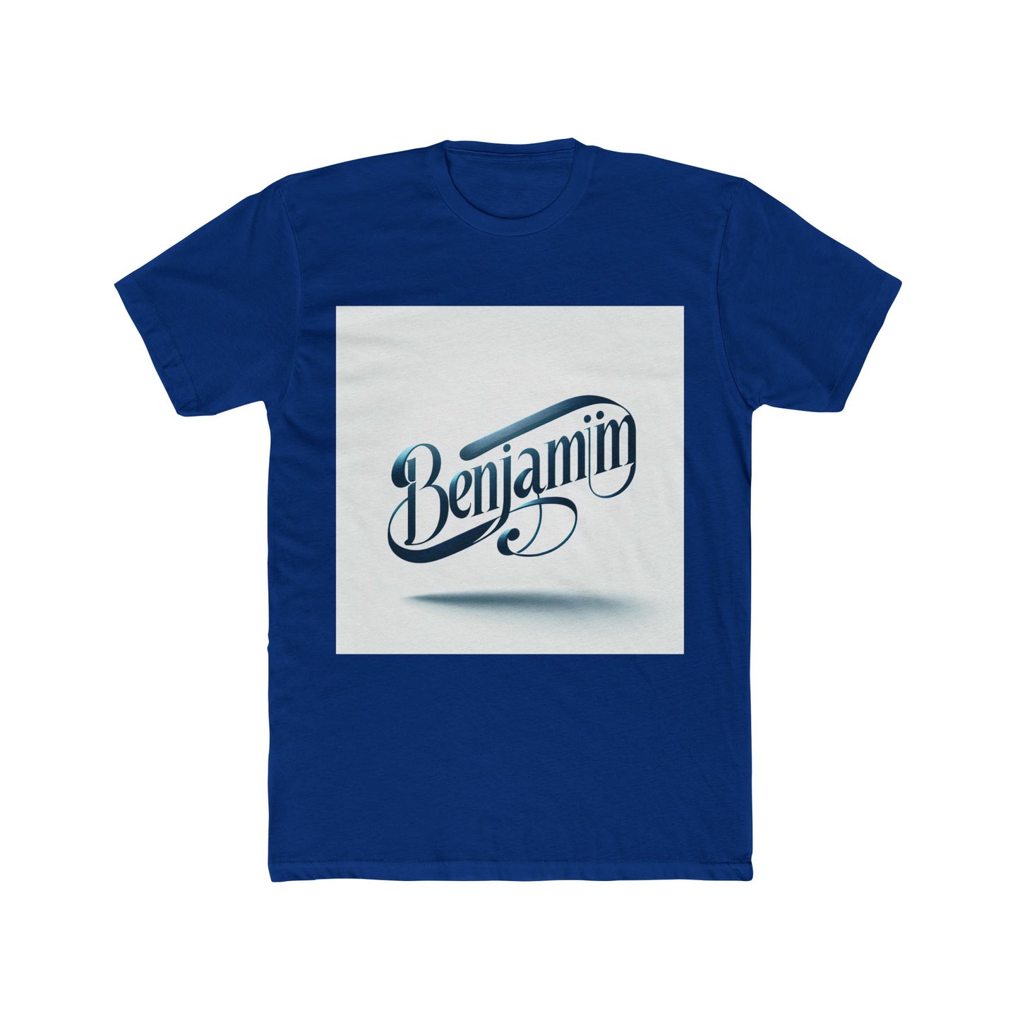alphabet blue unisex t-shirt – comfortable premium cotton graphic tee for casual wear