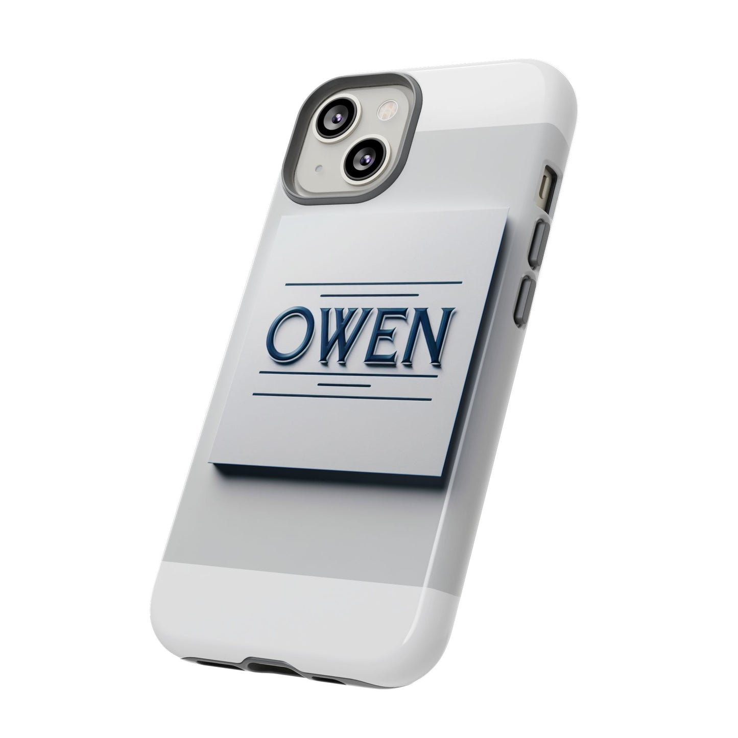 personalised 3d wrap protective phone case in elegant white and blue design for stylish protection compatible with iphone 13, 14, 15 & 16 – all models including pro, pro max & plus