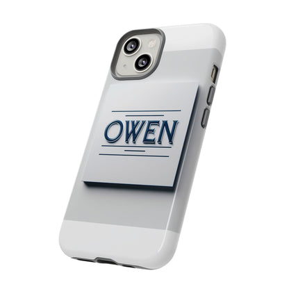 Personalised 3D Wrap Protective Phone Case in Elegant White and Blue Design for Stylish Protection Compatible with iPhone 13, 14, 15 & 16 – All Models Including Pro, Pro Max & Plus