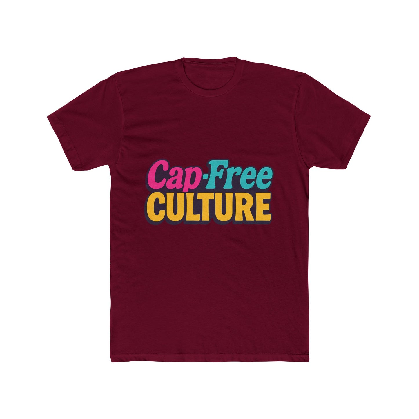 cap-free culture multicolor unisex t-shirt – vibrant alphabet graphic tee for casual wear, comfortable all-day fit