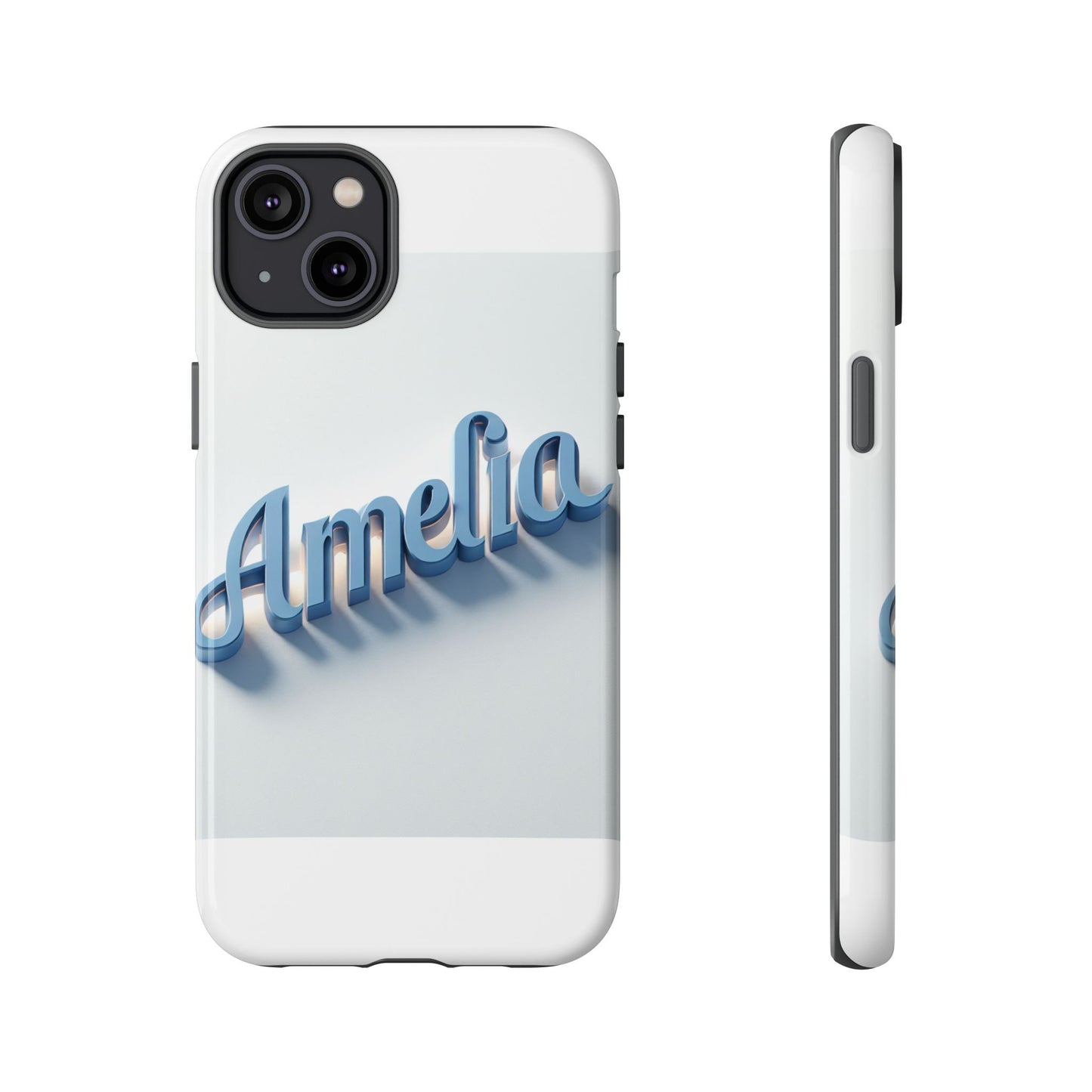vibrant 3d lettering phone case in blue for self-expression and style compatible with iphone 13, 14, 15 & 16 – all models including pro, pro max & plus